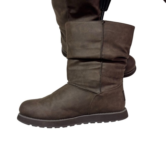Skechers Women's Keepsakes Leatherette Mid Button Winter Boots Brown US Size 11 - Picture 4 of 8